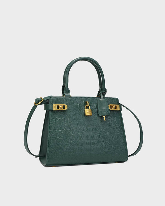 Empress Mini Tote Bag in Emerald Green