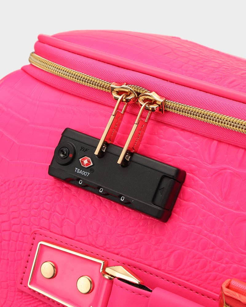 Apollo 2 Voyager Travel Set in Neon Pink