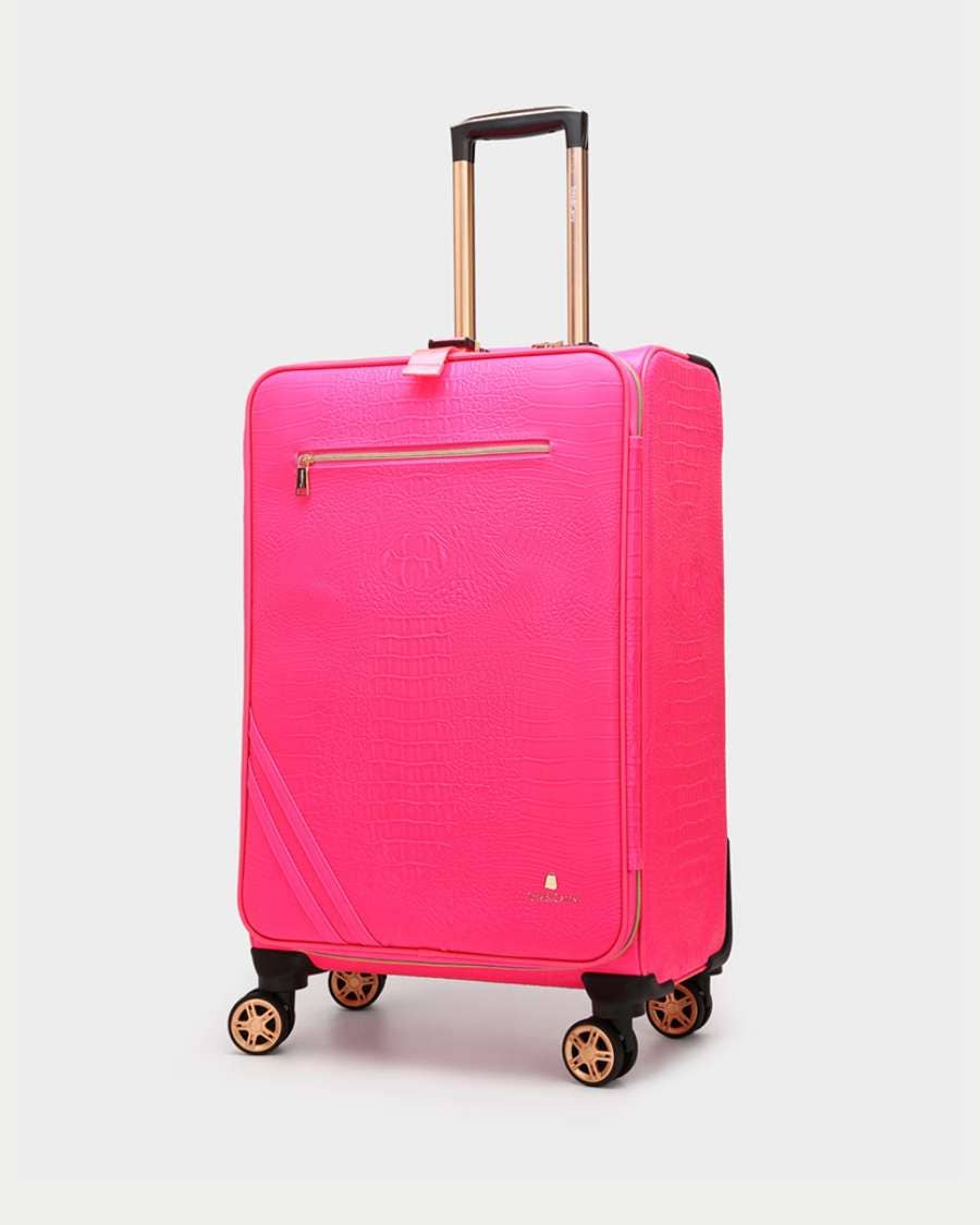 Apollo 2 Suitcase 2 Piece Set in Neon Pink